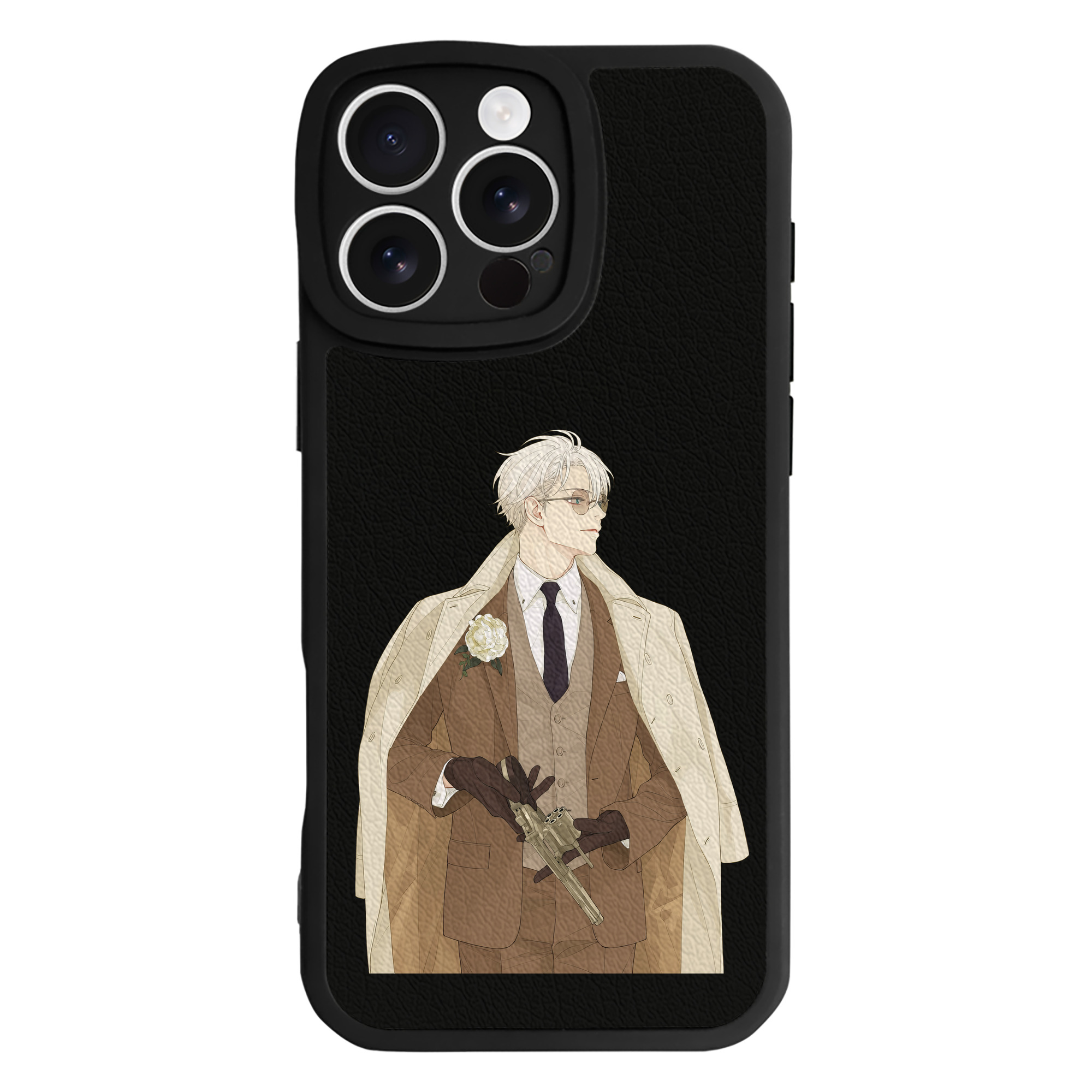 （画像用） 呪術廻戦 Jujutsu Kaisen 【iPhone 16シリーズ対応】シリコンスマホケース（レザー調） 材質：シリコン